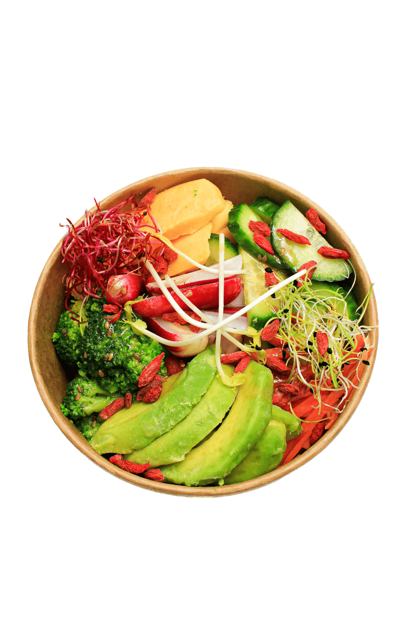 Poke Bowl Veggie Avec Arrie Re Plan Supprime